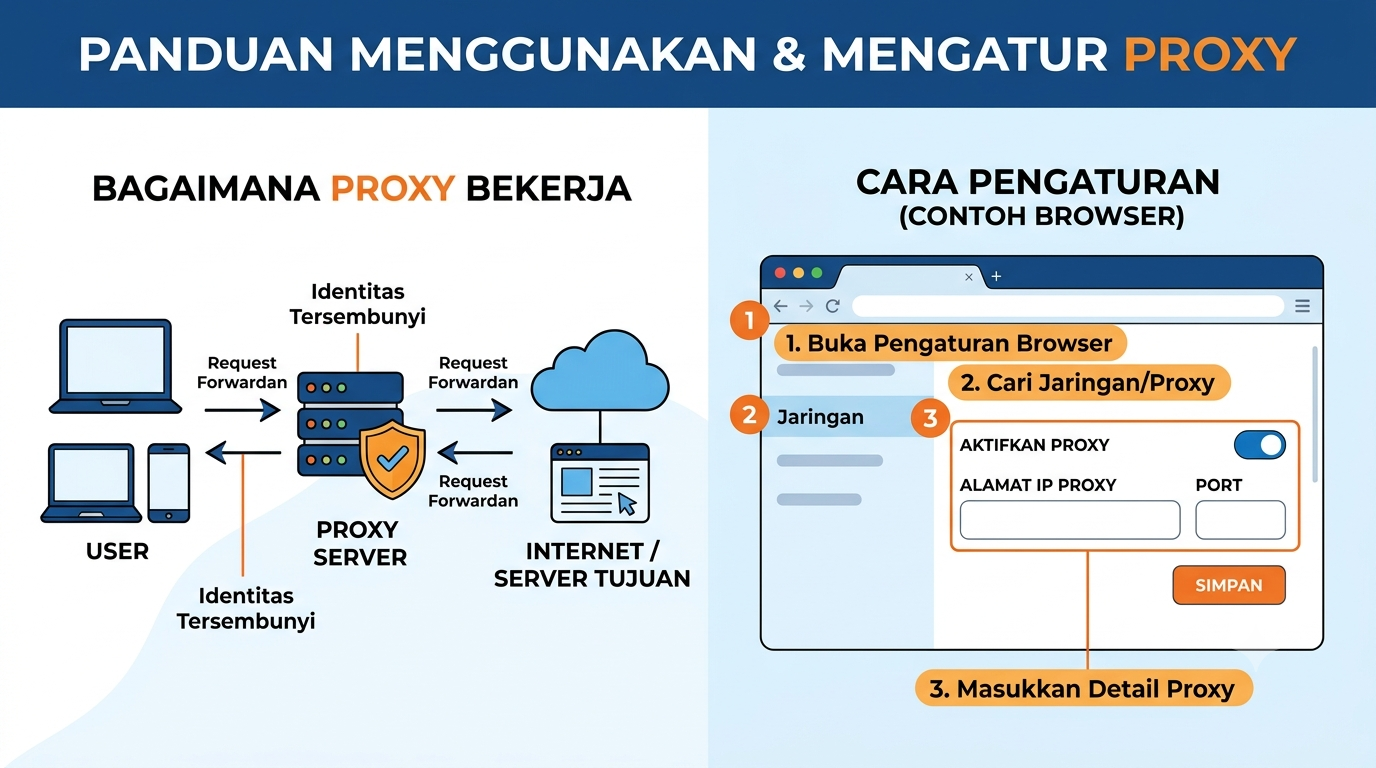 Cara menggunakan Proxy dan settingannya Dengan benar!